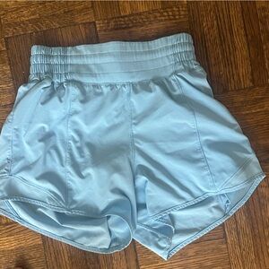 lululemon light blue hotty hot Shorts